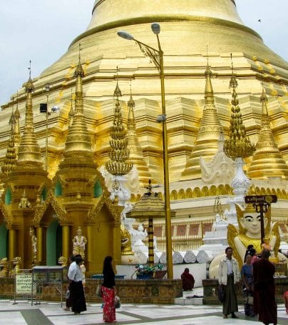 Shwedagon Pagoda in Myanmar